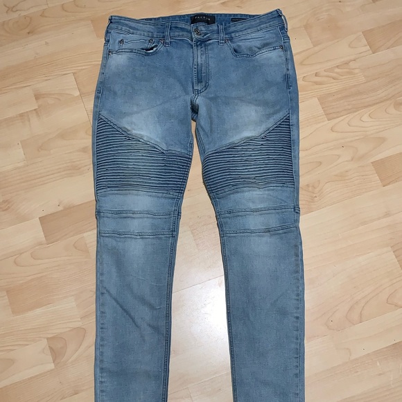 SOLD***Pacsun Active Stretch Stacked Skinny Moto Jeans 34x32 - Picture 9 of 12